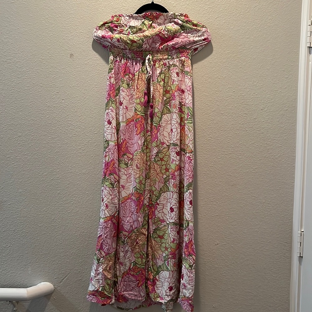 Jessica Simpson strapless floral dress